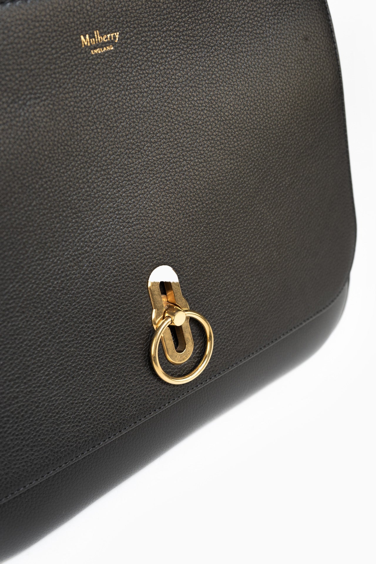 Mulberry Amberly Leather Bag In Black