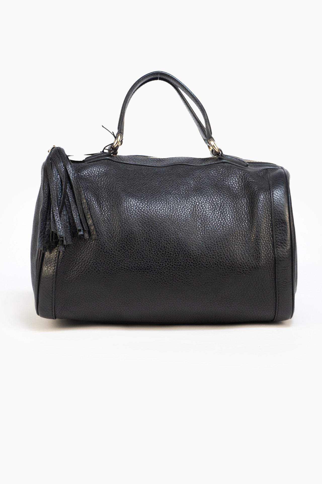 Gucci Black Leather Soho Boston Bag