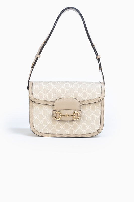 GUCCI HORSEBIT 1955 SMALL BAG in Beige