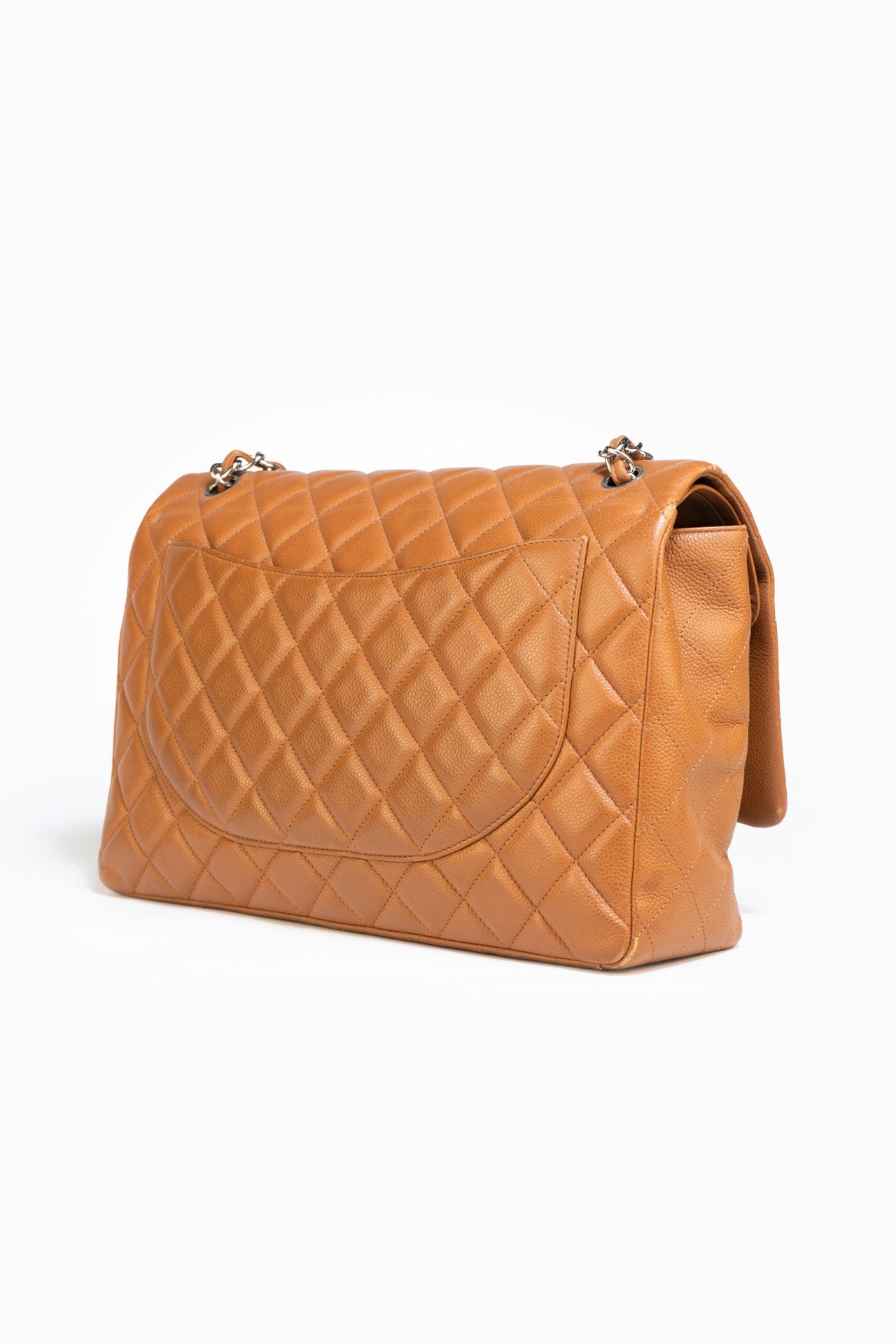 Chanel Jumbo Double Flap Shoulder Bag In Camel