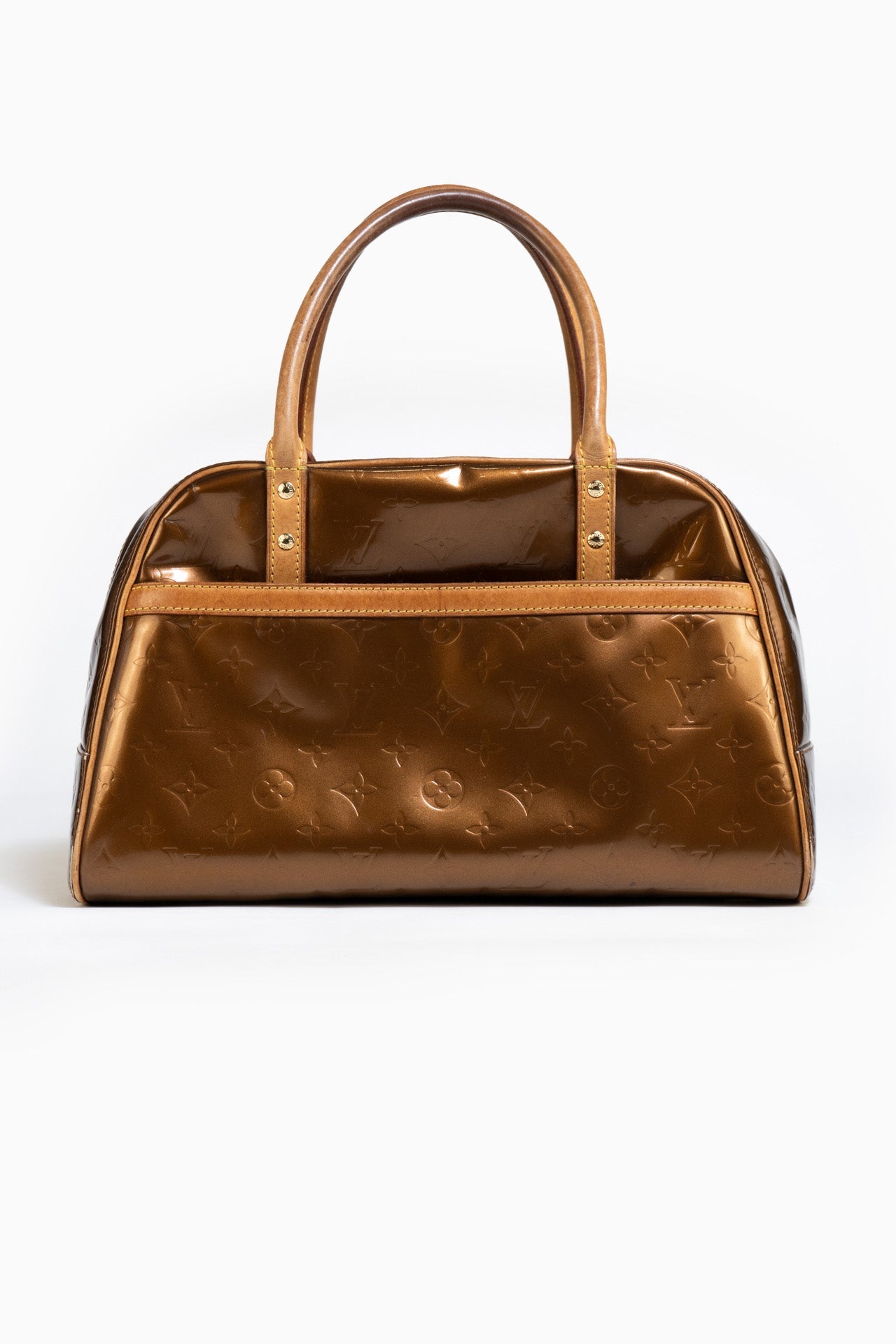 Louis Vuitton Monogram Vernis Tompkins Square Bag In Brown