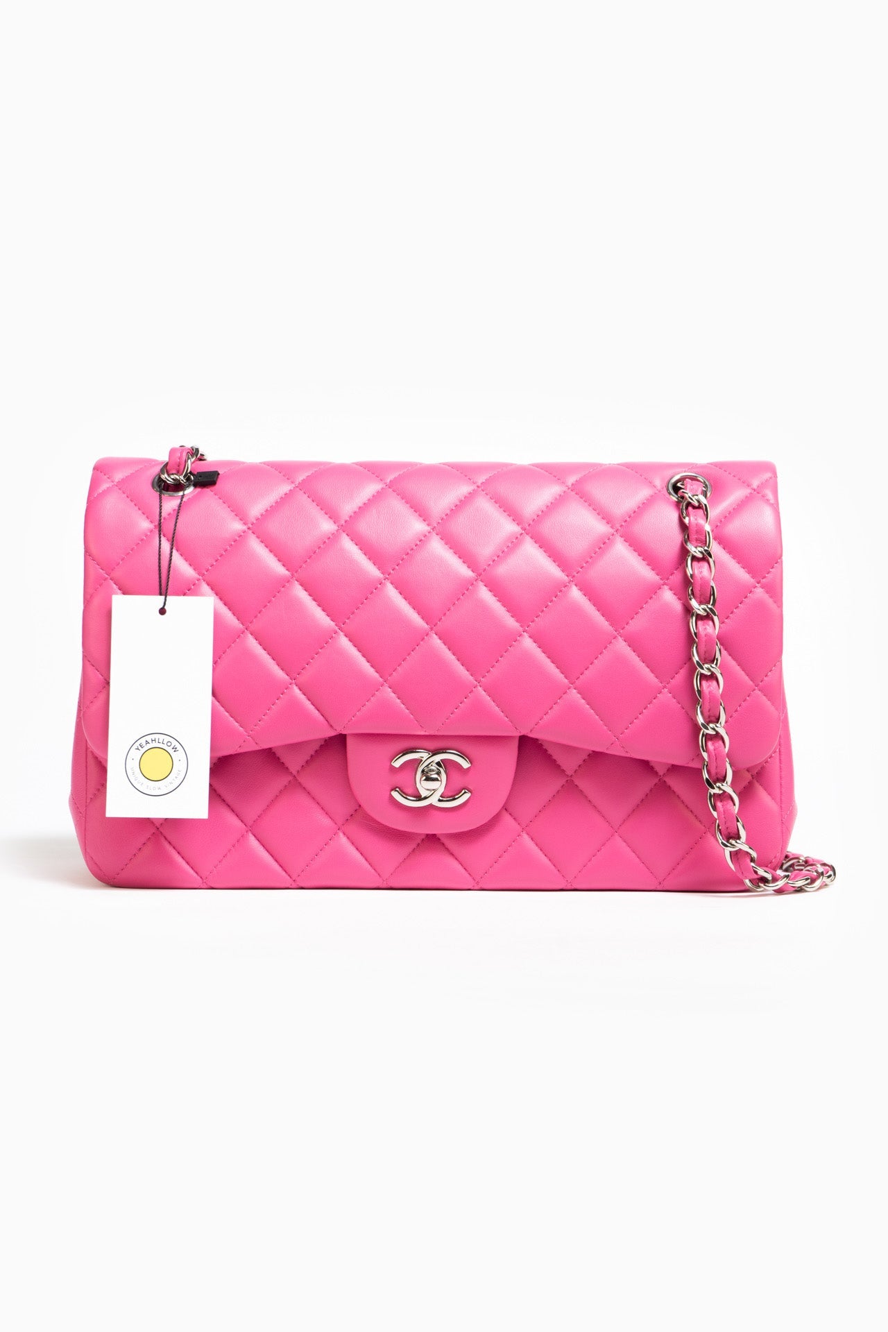 Chanel Jumbo Classic Double Flap Shoulder Bag In Pink