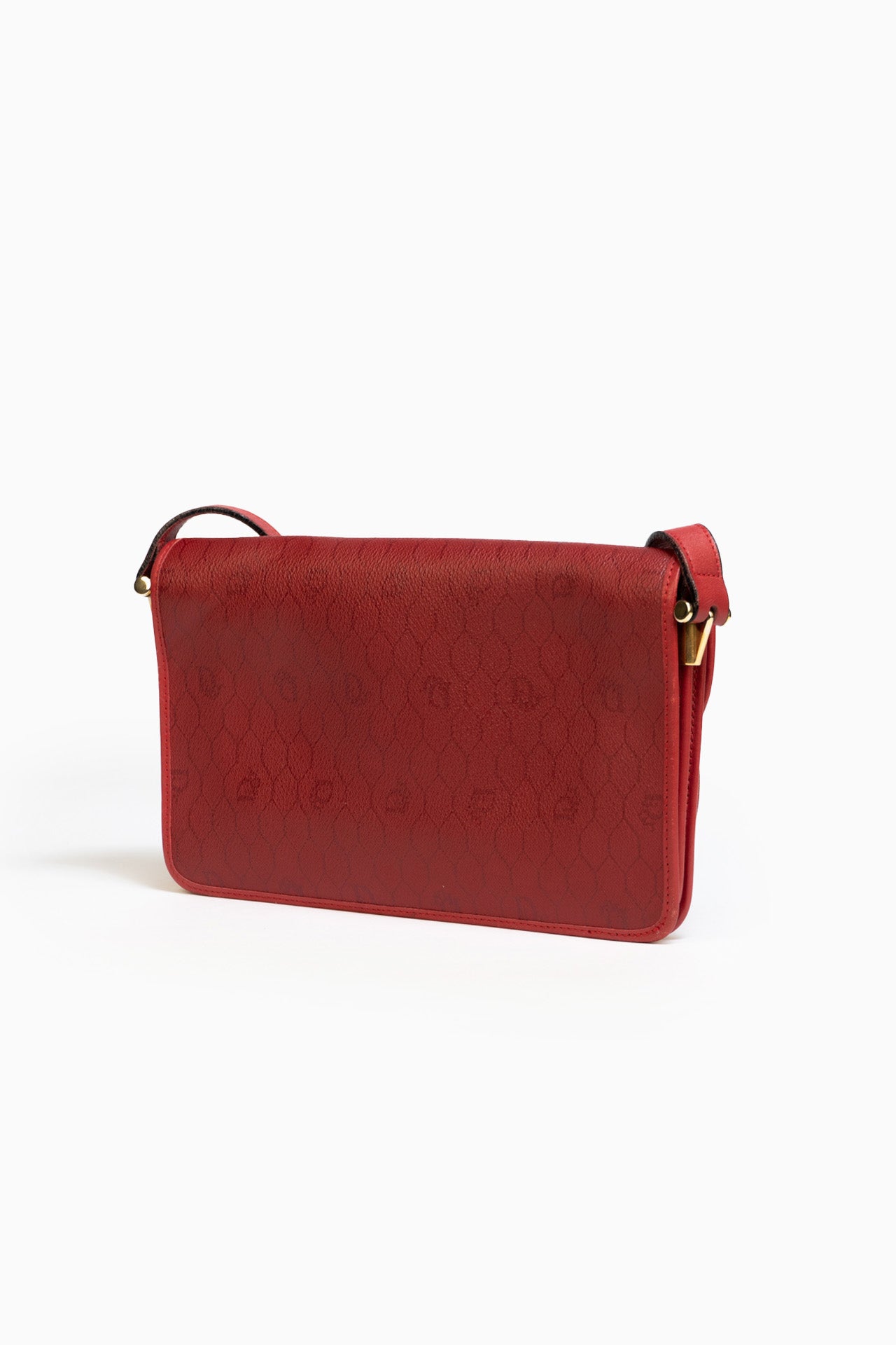 Dior Vintage Monogram Bag In Red