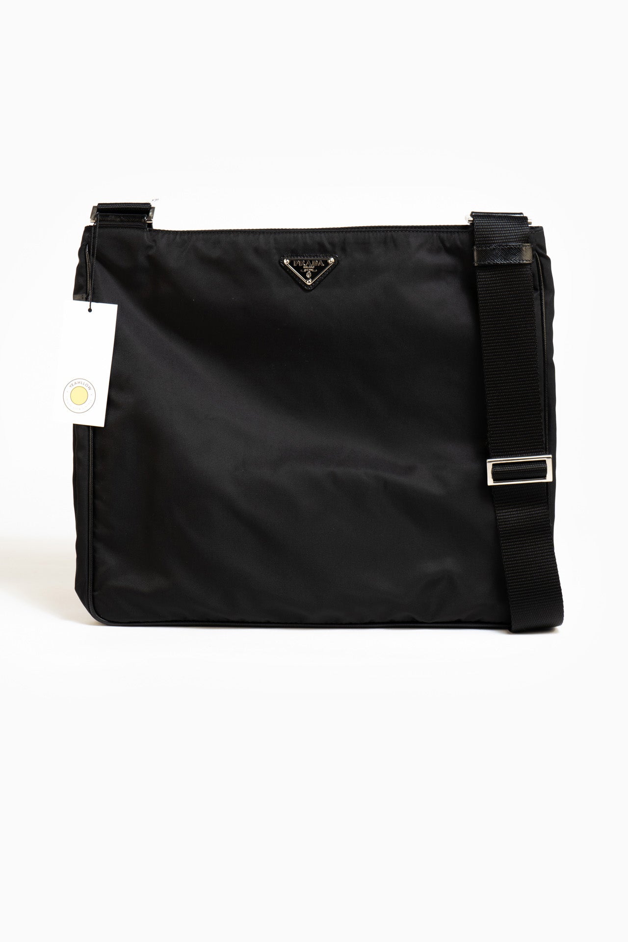 Prada Nylon Crossbody Bag In Black