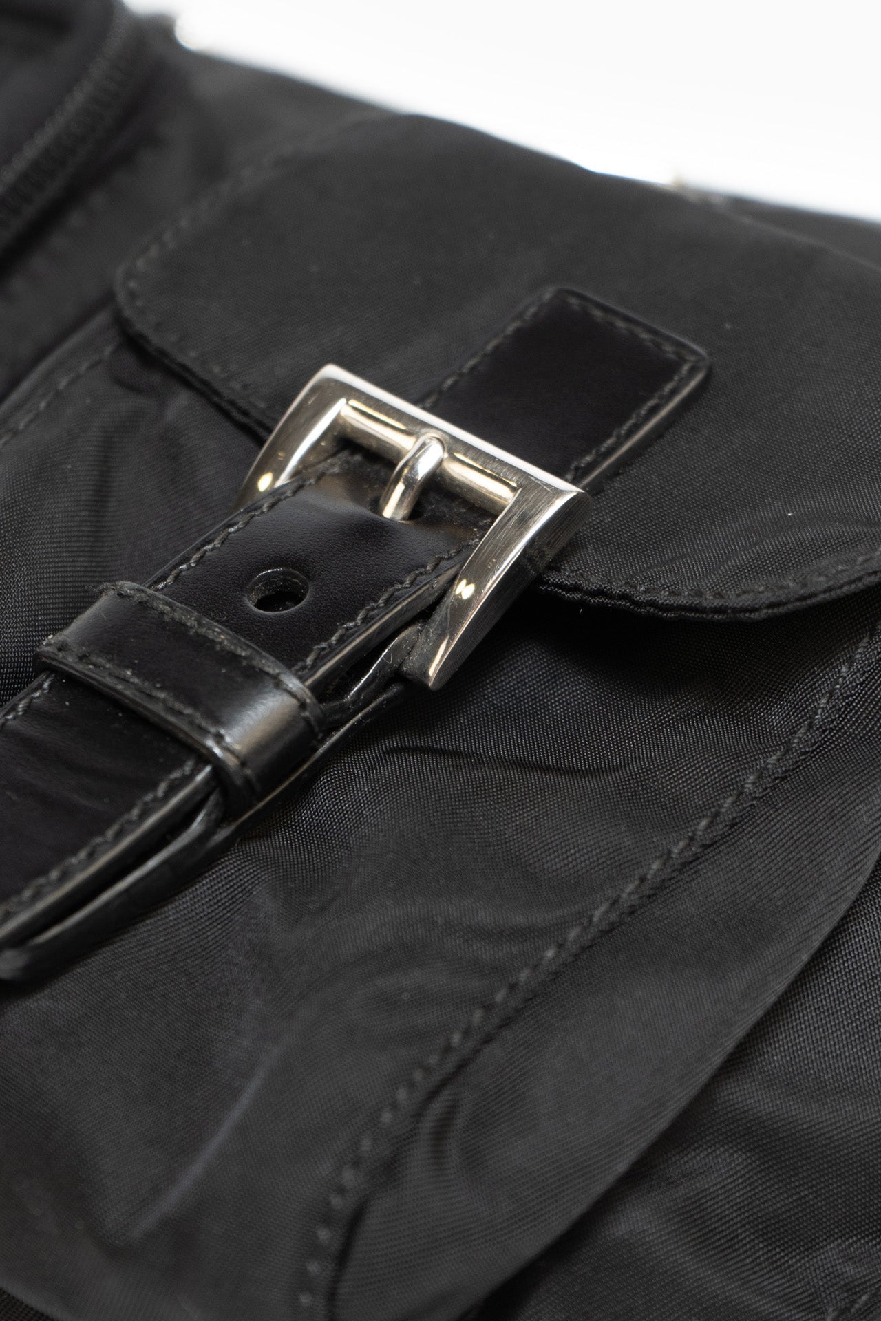 Prada Nylon Belt Bag In Black