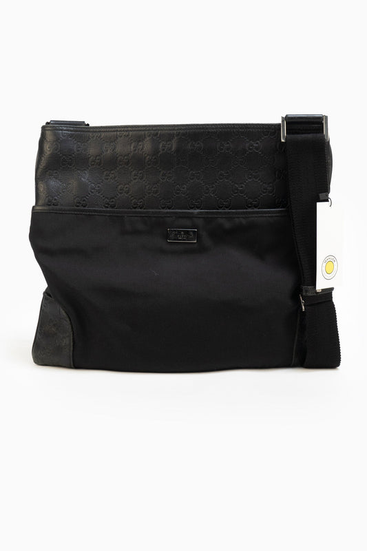 Gucci Monogram Crossbody Bag In Black