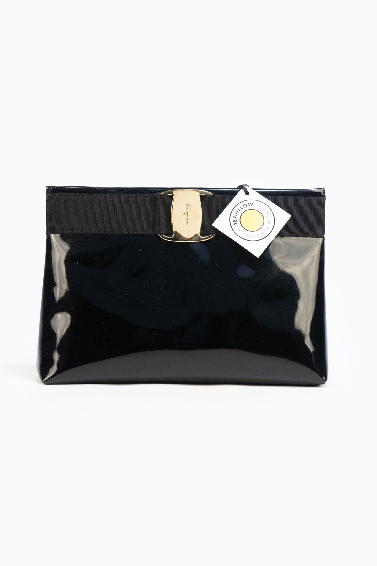 Salvatore Ferragamo Black Leather Shoulder Bag