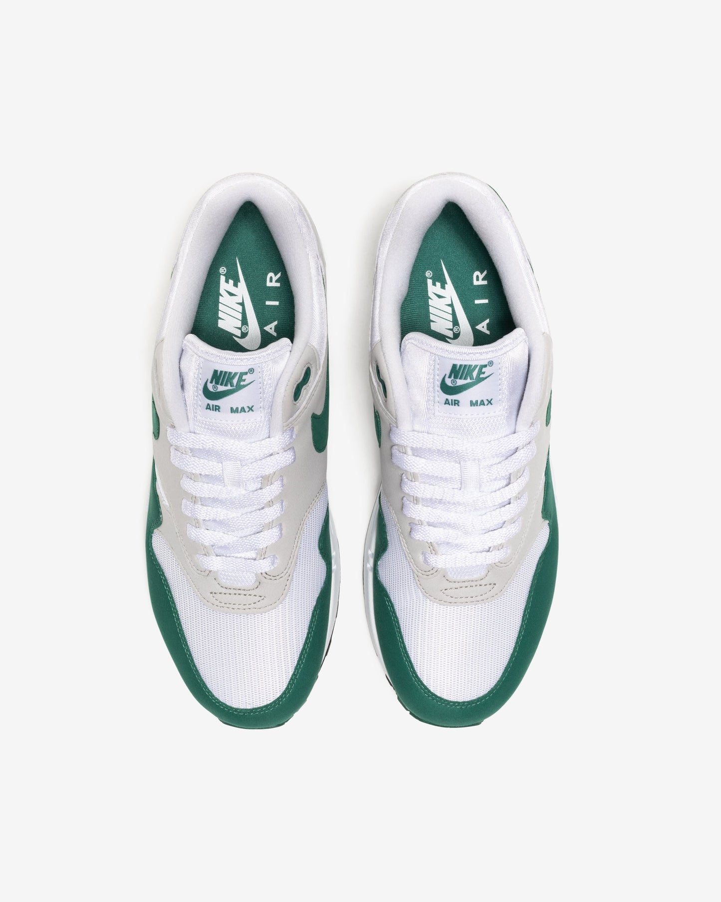 NIKE AIR MAX 1 - WHITE/ EVERGREENAURA/ NEUTRALGREY