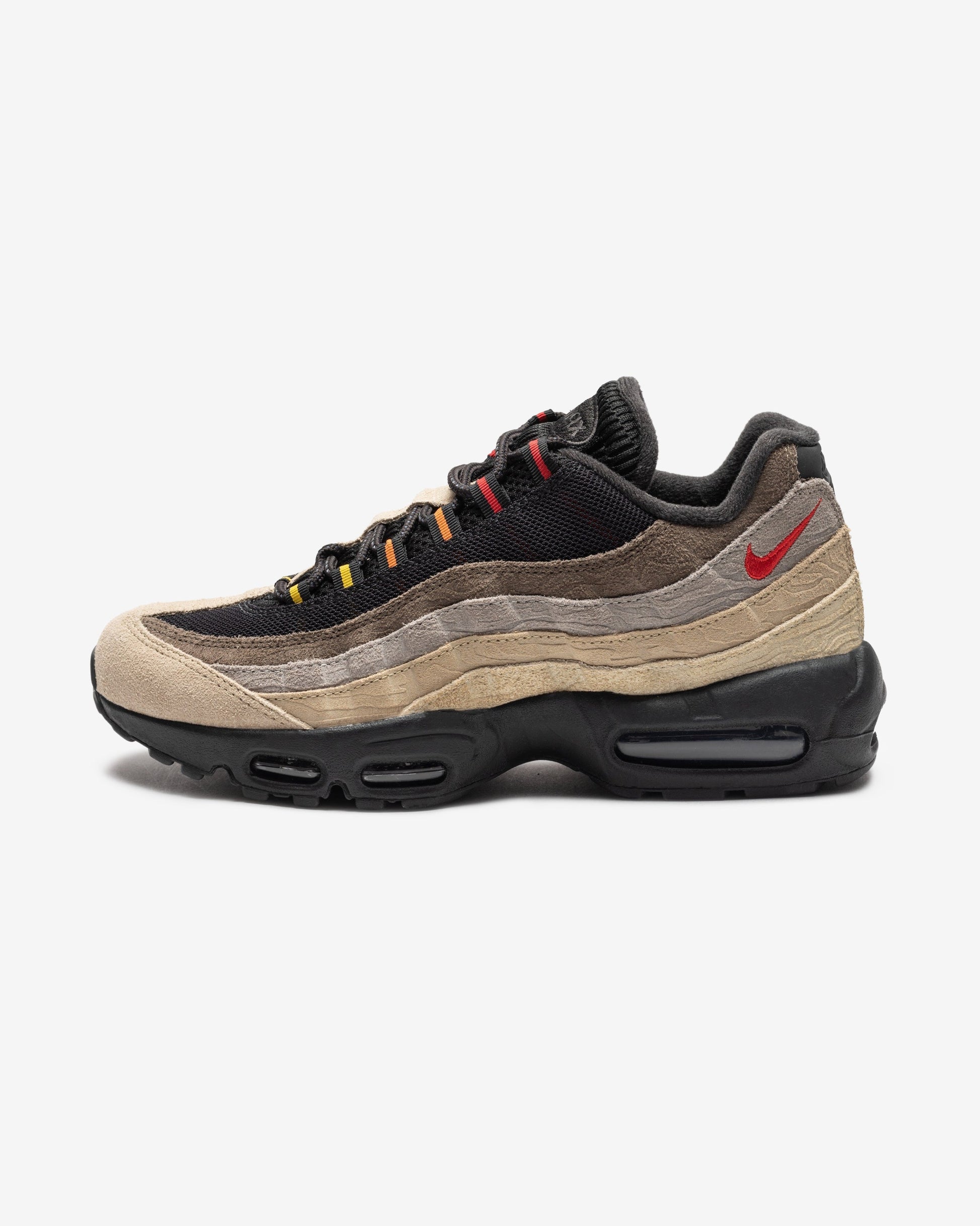 NIKE AIR MAX 95 - OFFNOIR/ UNIVERSITYRED/ RATTAN/ LIMESTONE