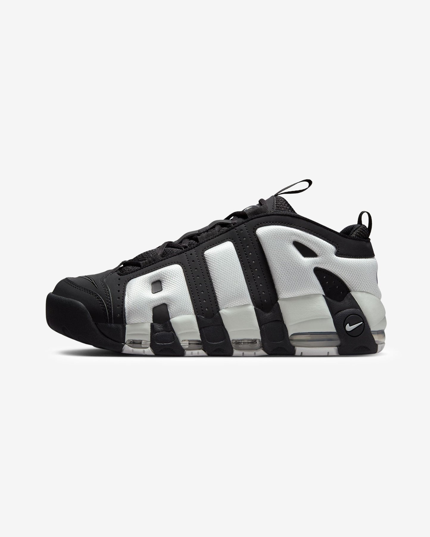 NIKE AIR MORE UPTEMPO LOW - BLACK/ PHOTONDUST