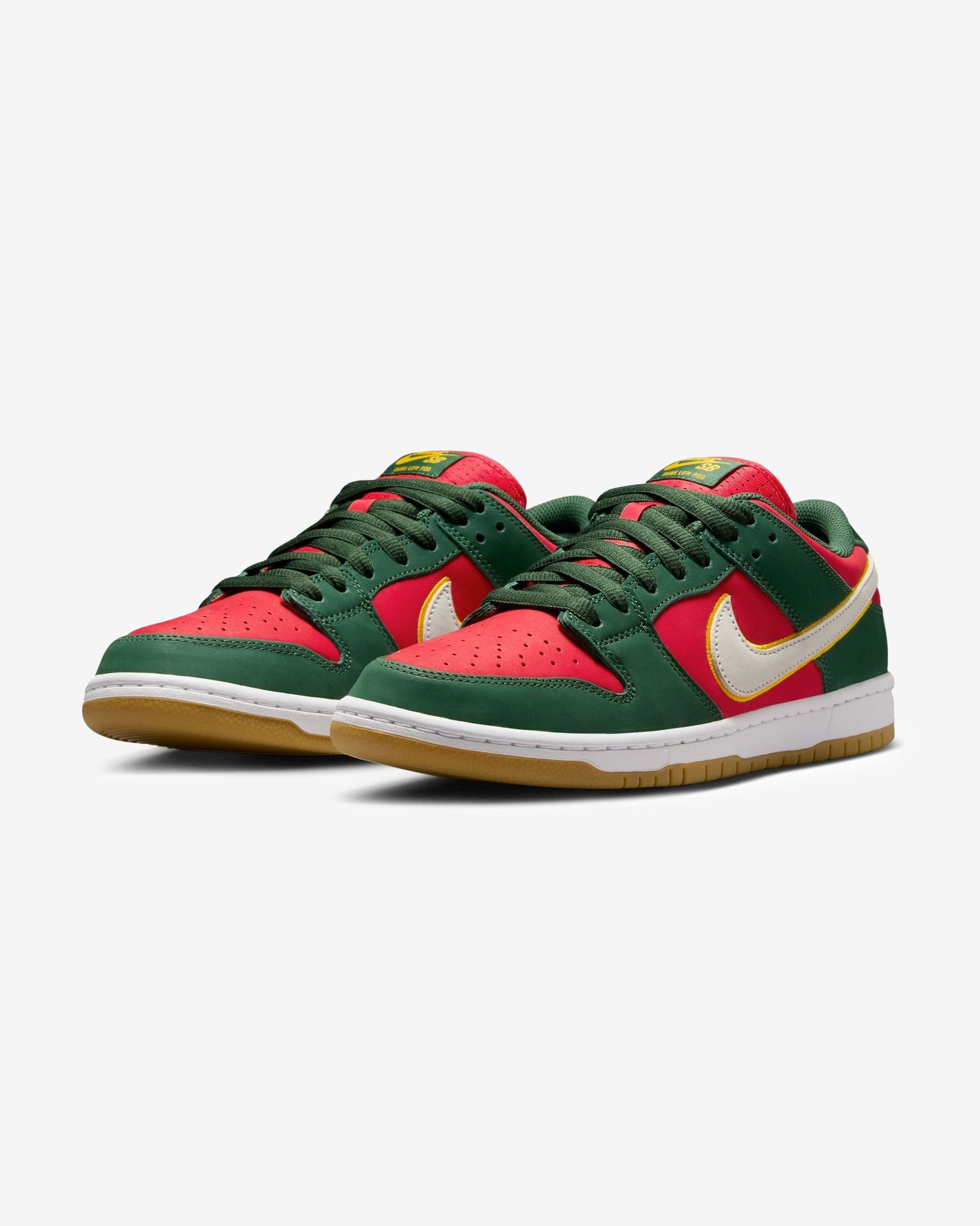 NIKE SB DUNK LOW PREMIUM - FIR/ WHITE/ UNIVERSITYGOLD