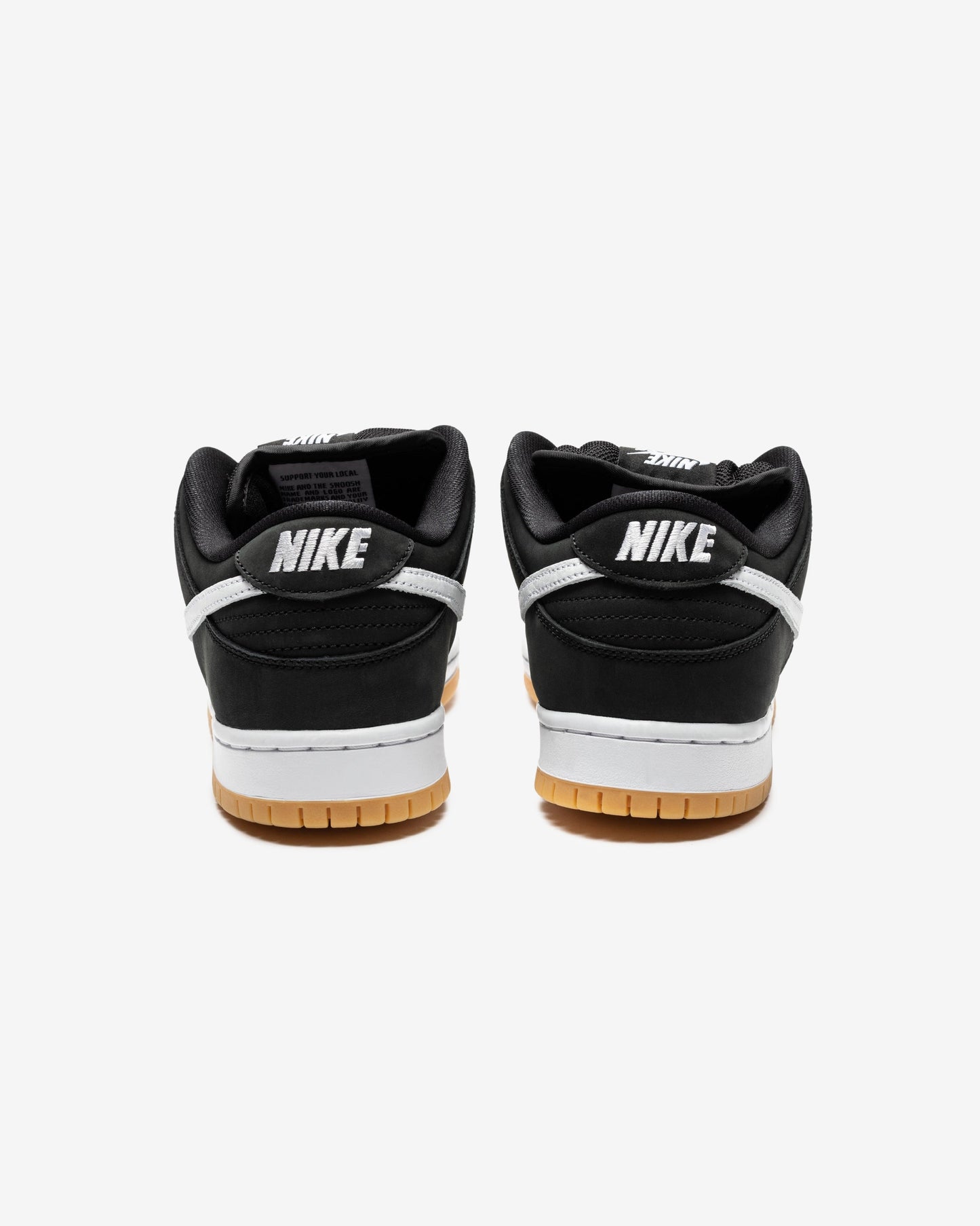 NIKE SB DUNK LOW PRO - BLACK/ WHITE/ GUM/ LIGHTBROWN