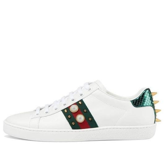 (WMNS) Gucci Ace Studded 'White' 431887-02JP0-9064