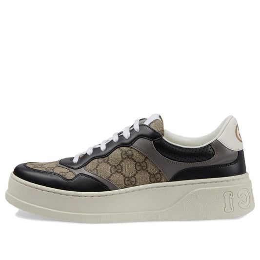 Gucci Monogram Street Style Logo Sneakers 'Beige Black' 669582-UPGA0-1080