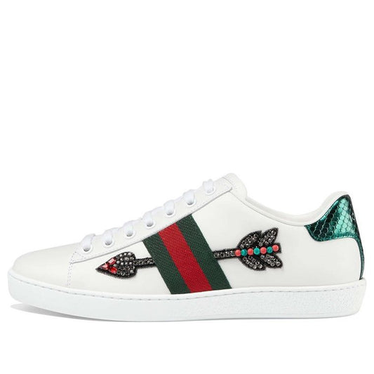 (WMNS) Gucci Ace Embroidered 'Arrow' 454551-02JP0-9064