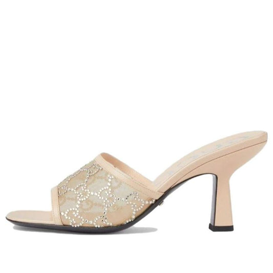 (WMNS) Gucci GG Mid-Heel Slide Sandal 'Rose Beige' 747245-F13B0-9941